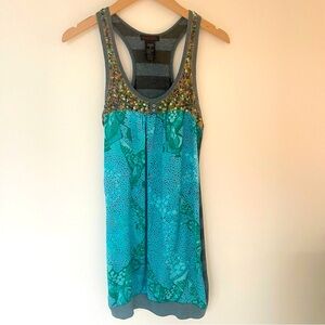 Custo Barcelona Premium Silk Tank Mini Dress Size Small